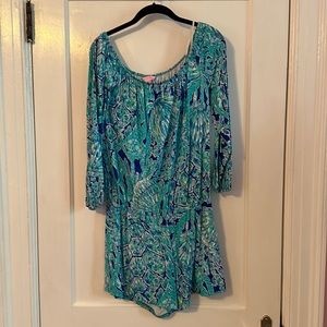 Lilly Pulitzer Tybee Romper, EUC, size medium